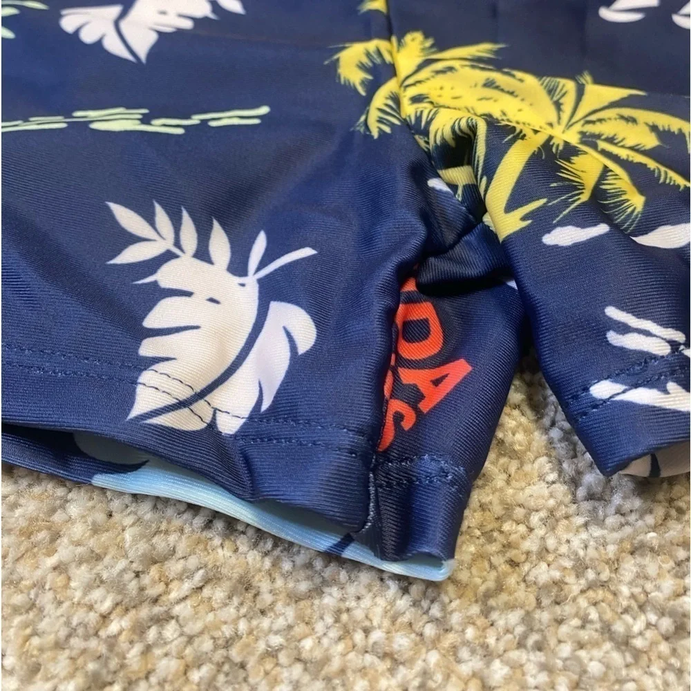 NWOT - Men’s Quick Drying Fabric Casual Board Shorts (Peacock Blue / Small)